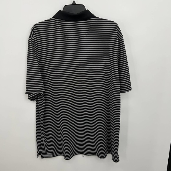 Greg Norman for Tasso Elba Men's Black Five Iron Play Dry Polo Size XL - Picture 2 of 4